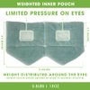 BARMY Weighted Sleep Mask for Women and Men (0.8lb/13oz) Weighted Eye Mask for Sleeping, Eye Cover Blocks Light Helps Relaxation and Night Sleep, Comfortable Blackout Sleeping Mask, Gray