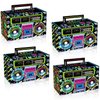 24pcs 80s 90s Novelty Party Favor Boom Boxes Back to The 80s Hip Hop Theme Retro Radio Gift Boxes for Birthday 1980 Party Pecorations