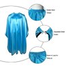 Pelocapa Salon Styling Capes for Clients, Hair Dye Cutting Capes with Elastic Hooks, Waterproof Light Weight Satin Sheen Styling Cape Barber Gown for Stylist, 63”*56”(Blue)