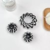 1Pc Rhinestone Black Birds Nest Hair Clips,Crystal Hair Claw Hair Clip Pearl Hair Ring Headdress Hair Fixed Meatball Head for Women Girls,Hair Accessories