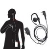 Lsgoodcare 2 Pin Ear- Clip Ear Hook Security Earpiece Headset Earphone PTT and Mic Compatible with Kenwood Two Way Radio TK3170 TK3173 TK3200 TK3201 Walkie Talkie, Pack of 5