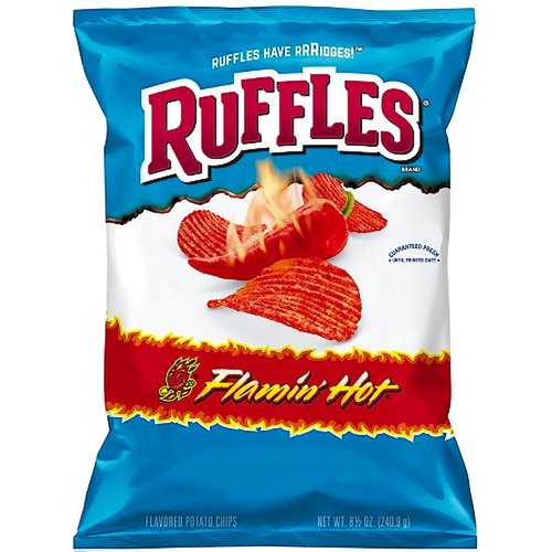 Ruffles Flaming Hot Potato Chips - 8.5oz Party Bag (1)