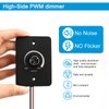 RGBZONE DC12V LED Dimmer Switch, 12V 5A 60W Low Voltage PWM RV LED Dimmer Switch for Halogen, Incandescent, LED Strip Light, Puck Light, Awning Light, Used for RV, Travel Trailer, Marine, Auto
