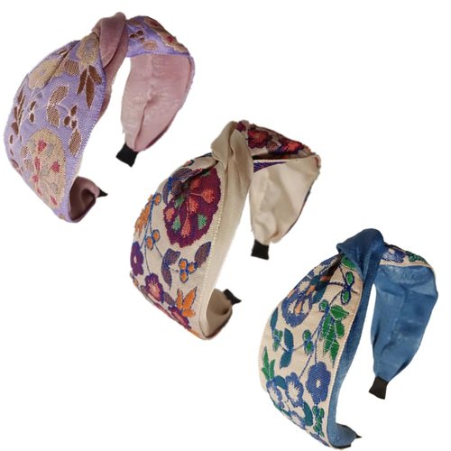 YOEMAYUNER Twist Hard Headbands for Women Knotted Headband Floral Boho Headbands for Women,Stylish Headband for Women Twist Knotted Headbands (3Colors, Twisted Style, One size fits most)