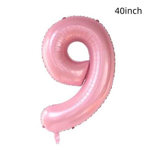 Daisy 9th Birthday Party Decorations Balloon,40inch Pink Number Balloon 9，Daisy Birthday Party Decorations for 9 Year Old，Daisy 9th Birthday Party Supplies (Pink daisy numbers 9)