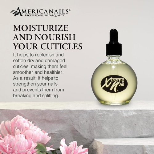 AMERICANAILS .COM Xtreme Nail Cuticle Oil - Hydrating, Scented Oil for Radiant Cosmetic Nail - Replenishes & Softens Cuticles - With Vitamin E - Moroccan Argan, 2.5oz