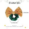 Gortin Bow Hair Scrunchies Sequins Bowknot Hair Ties Hair Elastic Bands Scrunchy Hair Rope Ponytail Holders Irish Day Hair Accessory for Women and Girls