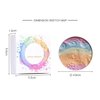 FantasyDay Pro 6 Colors 3D Baked Rainbow Highlighter Eyeshadow Makeup Palette Xmas Cosmetic Blusher Shimmer Powder Contouring Kit Unicorn Blush