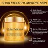 24K Gold Facial Mask, Gold Peel Off Mask, Rejuvenating Collagen Face Mask For Flawless Skin, Reduces Fine Lines & Wrinkles, Clears Acne, Minimizes Pores, Moisturizes & Firms Up Your Skin, 250g