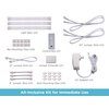 BLACK+DECKER Works with Alexa Smart Under Cabinet Lighting Kit, Adjustable LEDs, (3) 9" Bars White