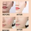 Mushroom Head Air Cushion CC Cream Flawless Foundation, Moisturizing Matte Concealer Makeup Base Long Lasting BB Cream with Mushroom Makeup Sponge (Natural)