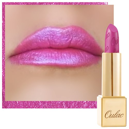 Oulac Pink Lipstick for Women with Metallic 3D Shine Lightweight Hydrating Formula, High Impact L...