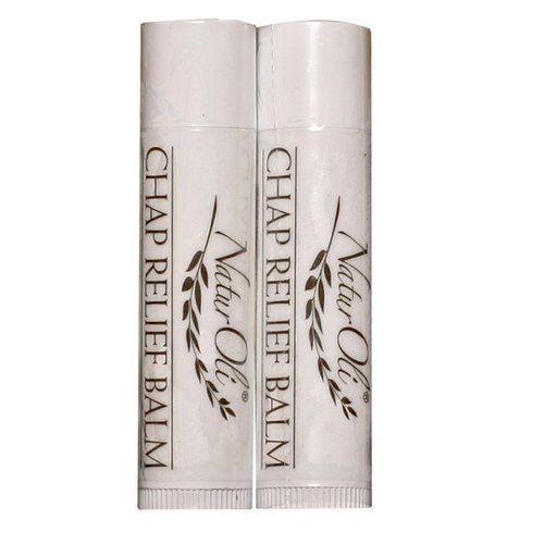 NaturOli All Natural Chap Relief Lip Balm - 2 PACK! - Gluten free! Made in USA!