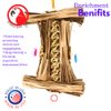 1547 Natural Helix Bonka Bird Toys Cardboard Shredder Vine Parrot Parrotlet Conure Cockatiel Beak