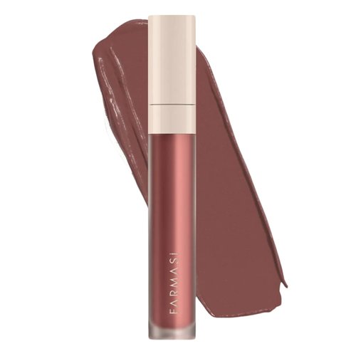 FARMASi Make Up Matte Liquid Lipstick, Long-Lasting and Ultra-comfortable, High-Impact, Lightweight, Organic, Pure Pigments 0.14 fl.oz (Perfect Rose)