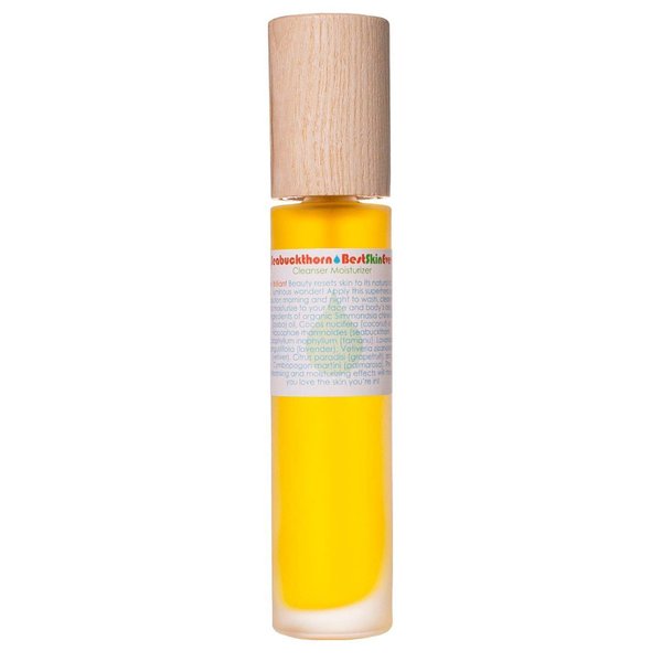 Living Libations - Organic Best Skin Ever All-In-One Facial Cleanser, Exfoliator + Moisturizer | Natural, Wildcrafted, Vegan Clean Beauty (Seabuckthorn, 1.69 oz | 50 ml)