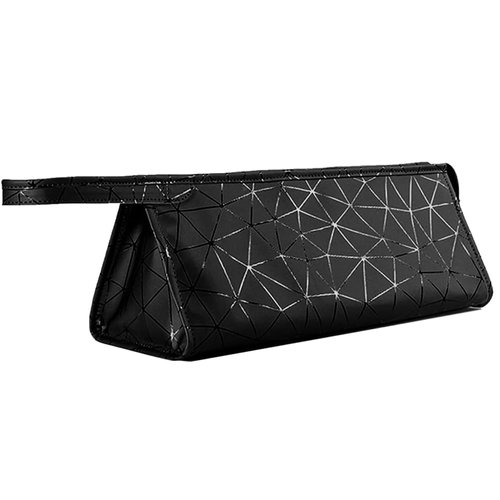 Ezindraw Premium Leather Tracvel Case Compatible with Dyson Airwrap Styler and Shark Flexstyle, Storage Bag for Supersonic Hair Dryer, Portable Organizer for Airwrap Dupes（Black）