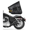 KEMIMOTO Motorcycle Swingarm Bag Left Side Tool Bag Swing Arm Bags for Sportster Street Rebel 300 500 Synthetic Leather