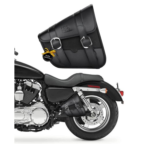 KEMIMOTO Motorcycle Swingarm Bag Left Side Tool Bag Swing Arm Bags for Sportster Street Rebel 300 500 Synthetic Leather