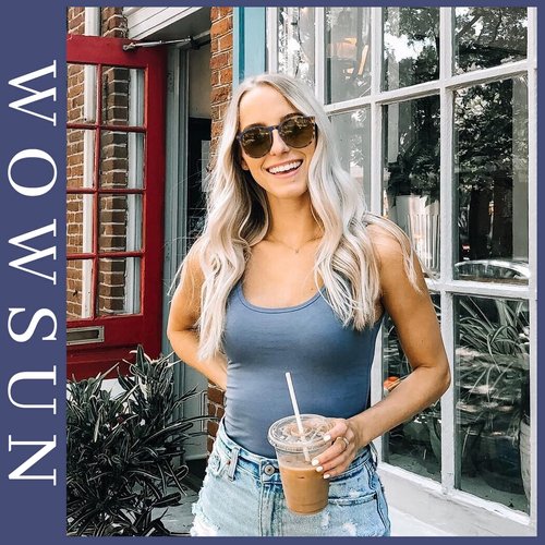 WOWSUN Polarized Sunglasses for Women Vintage Retro Round Mirrored Lens