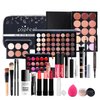 MolPafe All-in-one Professional Makeup Set for Beginners, Cosmetic-Gift for Girl -Include Makeup Brush Set, Eyeshadow Palette, Powder puffs, Eyebrow Pencil, Mascara, Concealer, Lip Gloss Set -003