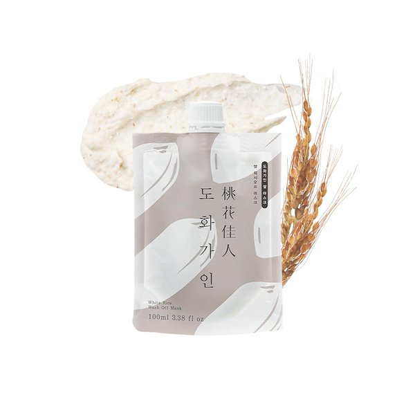 House of Dohwa, Rice Korean Face Mask l Wash Off Face Mask Skin Care Produced from Domestically Harvested Ingredients, Hydrating & Soothing l 3.38 fl. Oz