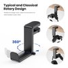 PC Gaming Headset Headphone Hook Holder Hanger Mount, Headphones Stand with Adjustable & Rotating Arm Clamp, Under Desk Design, Universal Fit, Built in Cable Clip Organizer EURPMASK