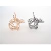 Generic Tiny small dark silver or rose gold butterfly metal hair claw clip (Primary color: Rose gold)