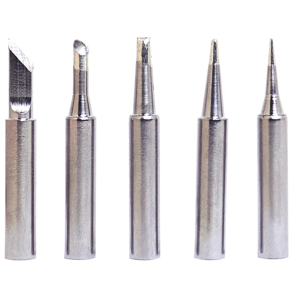 Kaseamu 5pcs 900m Soldering Iron Tips, Premium Soldering Tips for Hakko, Aoyue, Yihua, Vastar, Sywon, Atten, Quick, Ryobi, Tabiger, X-Tronic and SOAIY Soldering Station.