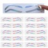 Permanent Makeup Eyebrow Auxiliary Stickers,Airbrush Brow Stickers Stencils Shape Tape,Brow Shaping Mapping Guide Tool, Disposable Adhesive Eyebrow Template Sticker