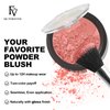 FV Long Lasting Powder Blush, Lightweight Smooth & Blendable Blush for Cheeks, High Buildable Color Blush Powder, Transfer-Resistant Shimmer Finish Cheek Makeup (Rose Shimmer, 0.17 OZ)