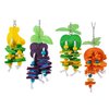 Hamiledyi Natural Wood Block Bird Cage Toys Parrot Chewing Toy Orange&Apple& Banana&Grapes Shaped Hanging Foraging Toy for Small&Medium Birds Parakeets Cockatiels,4pcs