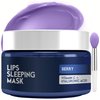 Lip Sleeping Mask with Hyaluronic Acid & Vitamin C - Nourish & Hydrate Dry Lips with Lip Balm - Overnight Lip Mask Moisturizer for Skin Care - Berry