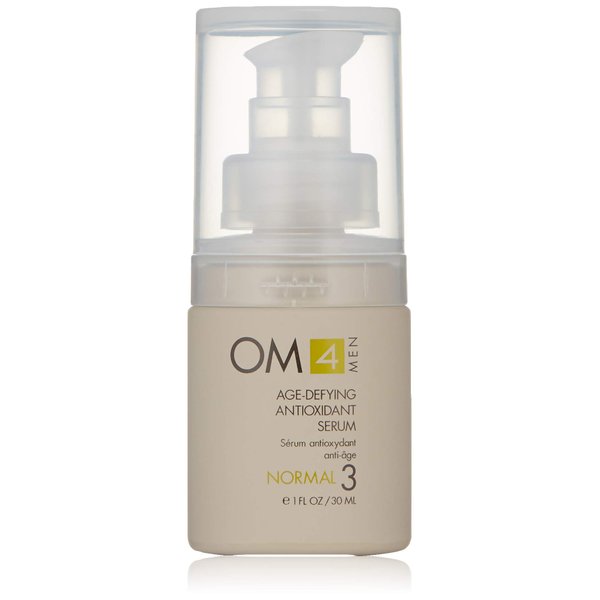 Organic Male OM4 Normal STEP 3: Age-Defying Antioxidant Serum - Men anti-aging light facial Vitamin C solution refines fine lines and wrinkles for men