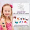Partywind Butterfly Temporary Tattoos for Kids, Individually Wrapped Sheets Tattoos for Butterfly Party Supplies Favors Decorations, Butterfly Birthday Party Toys for Kids Girls (50 Styles)