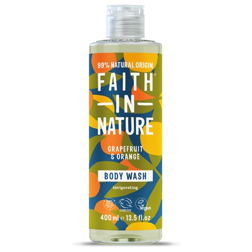 Faith In Nature Grapefruit & Orange Shower Gel & Foam Bath, 13.5 Oz
