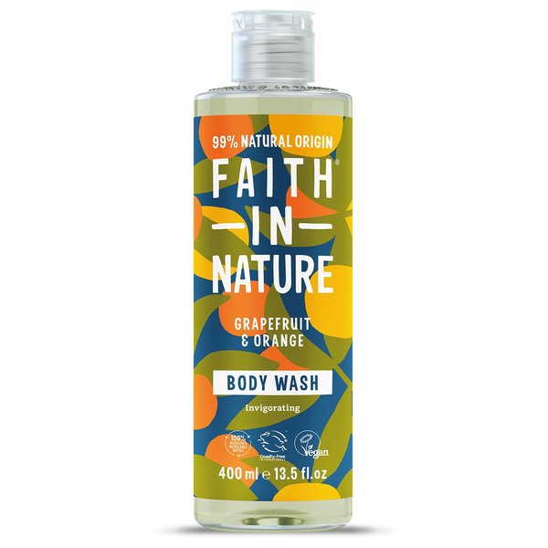 Faith In Nature Grapefruit & Orange Shower Gel & Foam Bath, 13.5 Oz