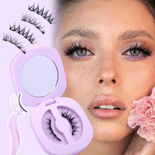 Magnetic Eyelashes Cat Eye Magnetic Lashes Kit with Applicator Manga No Glue Lashes Double Sided Magnetic Lashes Wispy Magnetic Eyelashes Kit by zanlufly