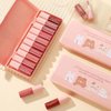 10 Colors Lip Tint Stain Mini Liquid Lipstick Set, Korean Lip Gloss Moisturizing Natural, Multi-Use Lip and Cheek Tint, Non-Stick CupWaterproof, Lightweight, High Pigment, Long-Lasting, Vivid Color