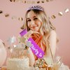 Semato 30th Birthday Sash & Rhinestone Tiara Kit- Purple 30th Birthday Gifts for Her Happy 30th Birthday Party Favors