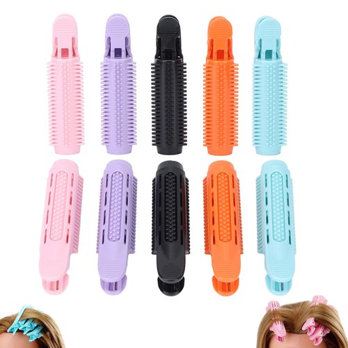 10pcs Volumizing Hair Root Clip, Natural Fluffy Hair Clip Hair Root Lift Tool Hair Curlers Bang Roller for Women Girls Fine Thin Curly Long Short Hair