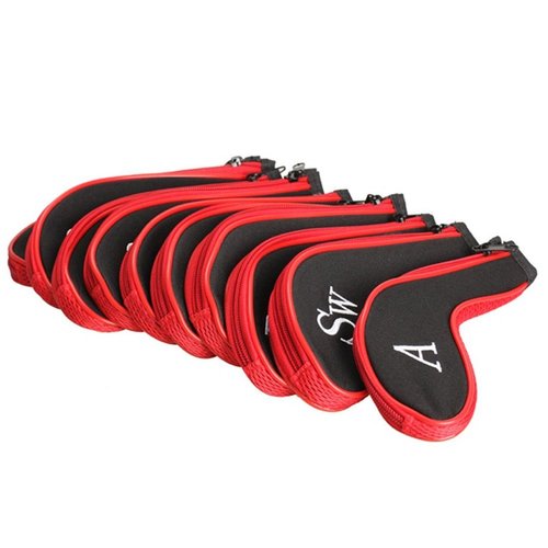 Golf Club Head Covers,Zipper Headcovers For Golf Clubs Iron Covers With Interchangeable Number Tag - Waterproof 10Pcs Fit Taylormade M1 Callaway Titleist AP2 Ping G Cobra PXG 0311 / 0311T Etc Iron Set