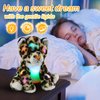 BSTAOFY 10’’ Light up Cheetah Plush LED Leopard Stuffed Animals Night Light Companion Bedtime Jungle Toys Glow Afraid of Dark, Valentines Birthday for Toddler Kids Boys
