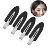 4 Pcs No Crease Hair Clips,Makeup Hair Clips,No Bend Hair Clips for Women Girls,Duck Billed Thin Thick Hair Clips,Hairstyle Clips for Daily Dress Up,Party,Cosplay(black)