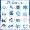 HOWAF 30pcs Winter Party Hanging Swirls, Winter Wonderland Decorations Snowflake Snowman Foil Swirls for Winter Christmas Party Supplies, Winter Theme Ceiling Swirls It's Snowing Party Supplies