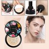 2 Pack Mushroom Head Air Cushion BB Cream, Concealer Lasting Nude Makeup Moisturizing Brightening Pigment CC Liquid Foundation
