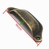 WEICHUAN 10PCS Antique Bronze Iron Drawer Knobs Pulls Handles - Vintage Kitchen Cabinets Furniture Wardrobe Medicine Pull Handle (Length: 96mm Width: 30mm)