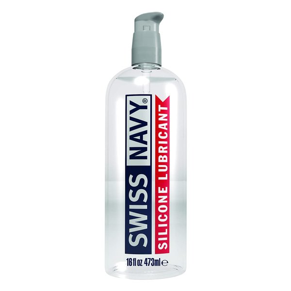 Swiss Navy Premium Silicone-Based Personal Lubricant & Lubricant Gel for Couples, 16 oz.
