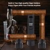 All-in-one Cigar Torch Lighter with Triple Flame, 2 Cigar Holders, Cigar Draw Enhancer, Cigar Punch, Cigar Accessories for Men's Gifts, Refillable Windproof Butane Cool Lighters for Smoking, Candles