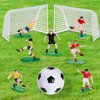 Soccer Cake Topper Decoration, Soccer Ball Soccer Player Cupcake Topper for Soccer Theme Birthday Party Sport Party for Boys